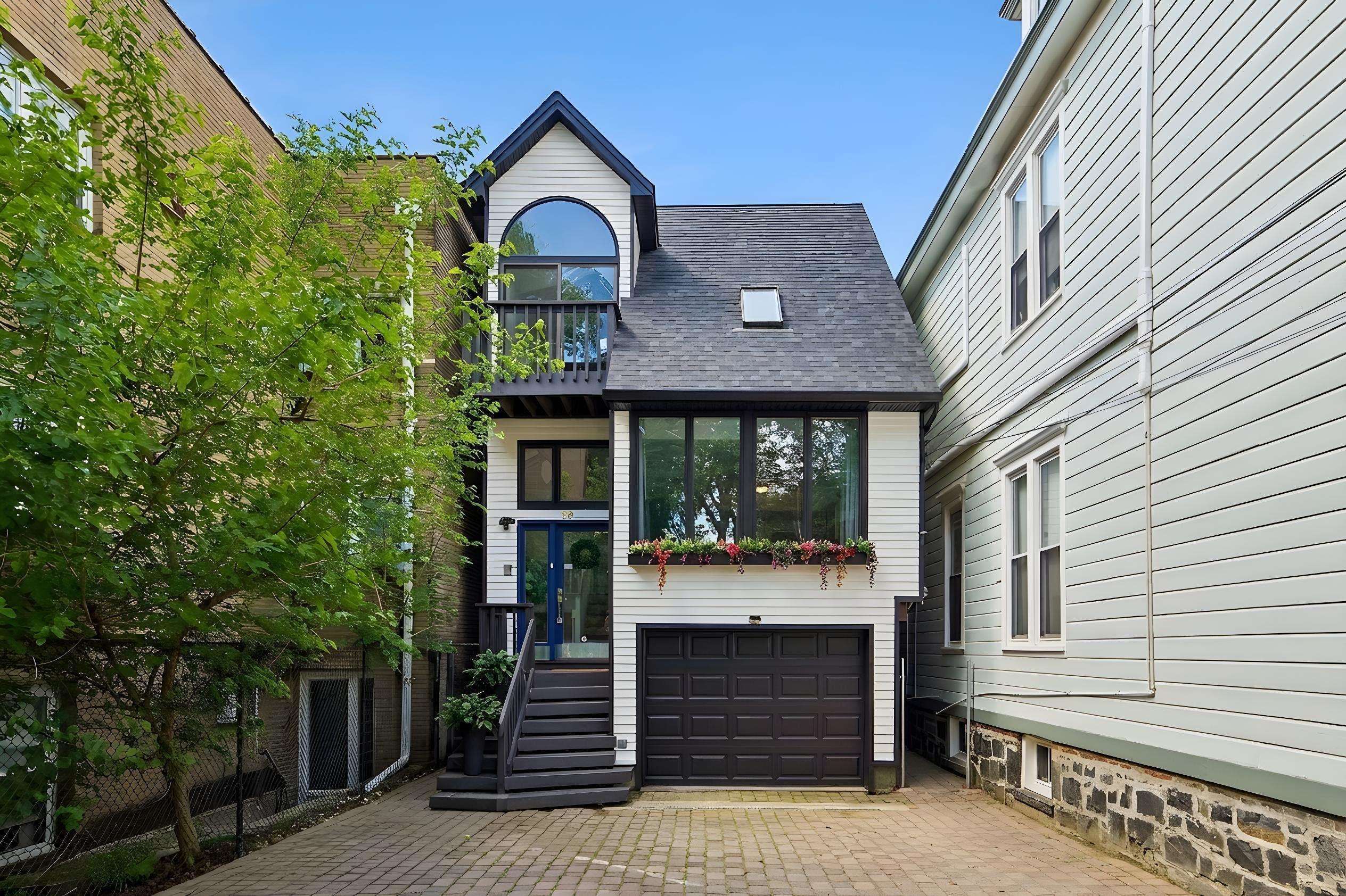79 Sherman Place exterior — contemporary three-story home on Sherman Place, Jersey City Heights