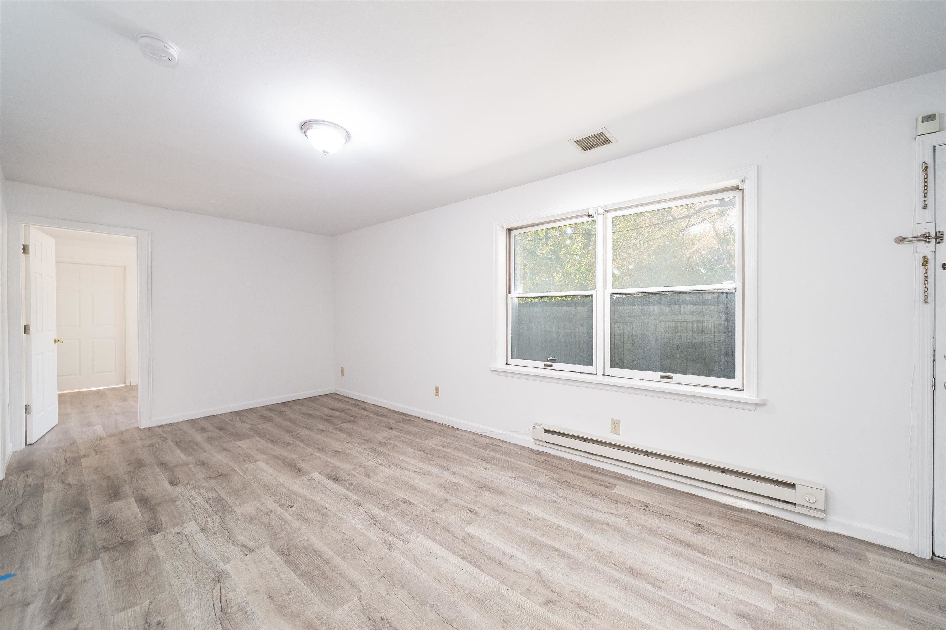 Bedroom with windows