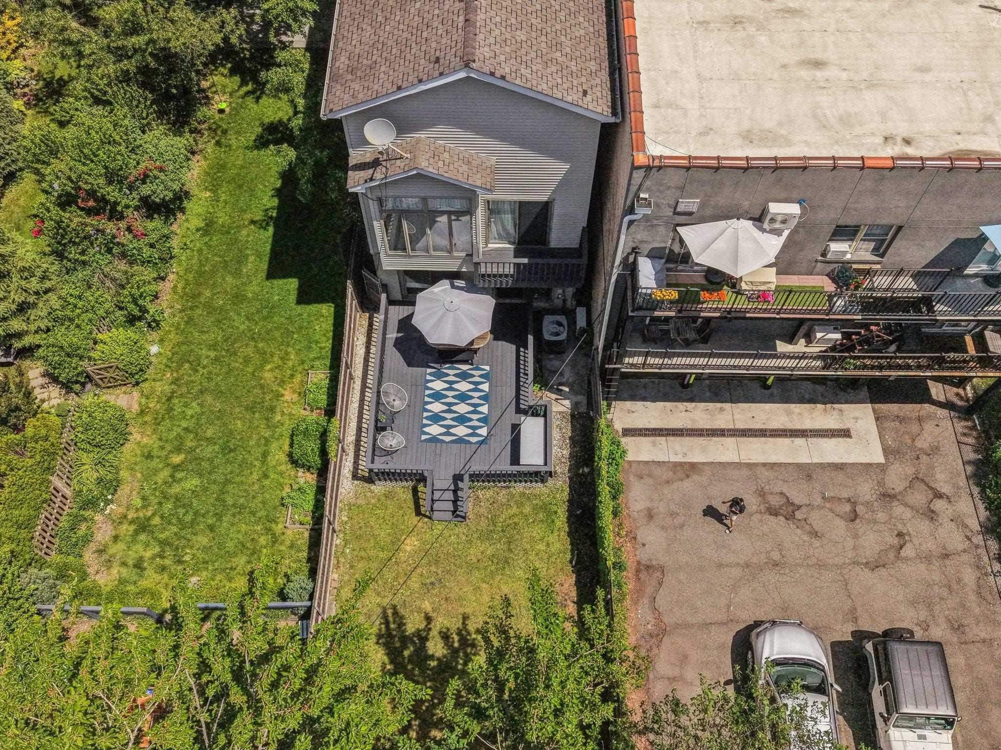 Aerial view of property from above showing full footprint