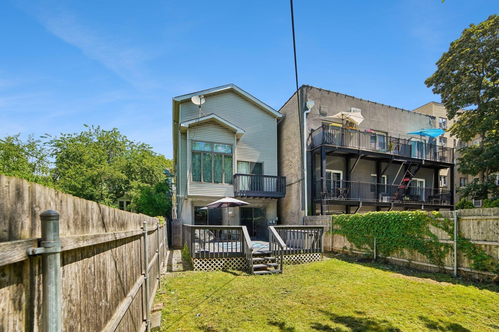 Backyard and rear of property